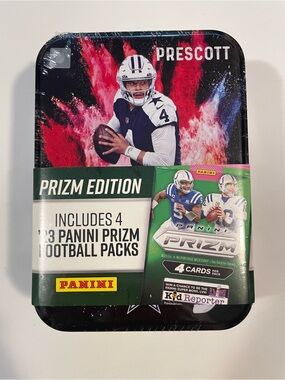 2023 Panini Prizm Football Edition Collector Tin featuring Dak Prescott